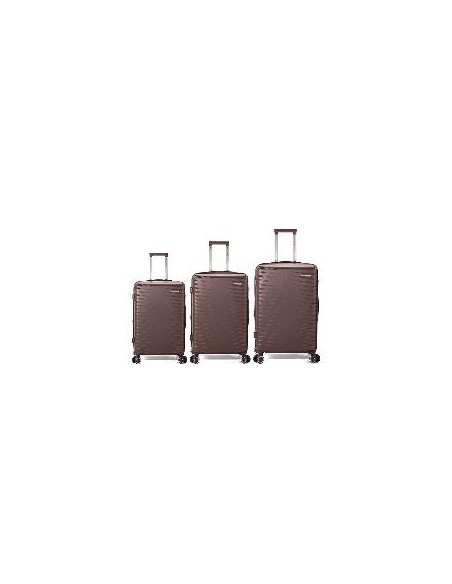 JUEGO DE 3 MALETAS DE ABS EXTENSIBLES CON 4 RUEDAS DOBLES - BENZI