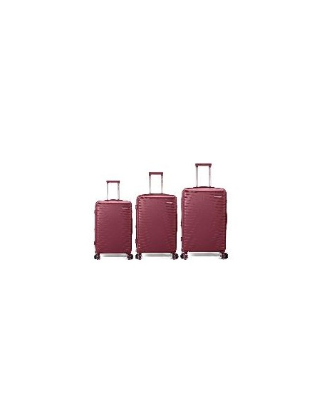 JUEGO DE 3 MALETAS DE ABS EXTENSIBLES CON 4 RUEDAS DOBLES - BENZI