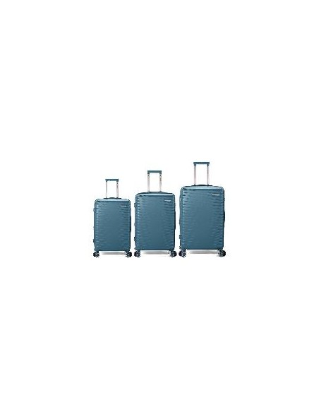 JUEGO DE 3 MALETAS DE ABS EXTENSIBLES CON 4 RUEDAS DOBLES - BENZI