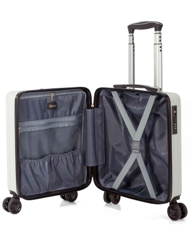 MALETA DE CABINA DE ABS CON 4 RUEDAS DOBLES 34X44X20 CM - BENZI